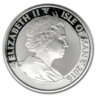 Isle of Man 1 Angel 2016 1 Oz Silber Reverse Proof Rckseite