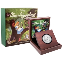 Niue - 2 NZD Disney 65. Jahre Alice im Wunderland 2016 - 1 Oz Silber