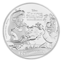 Niue - 2 NZD Disney 65. Jahre Alice im Wunderland 2016 - 1 Oz Silber