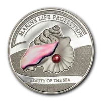 Palau - 5 USD Perlmuschel 2014 - Silber PP