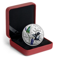 Kanada - 20 CAD Tierbabies Eistaucher 2016 - 1 Oz Silber