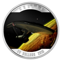 Kanada - 20 CAD Star Trek U.S.S. Enterprise 2016 - 1 Oz Silber