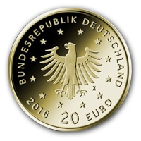 Deutschland - 20 EURO Heimische Vgel Nachtigall 2016 - 1/8 Oz Gold