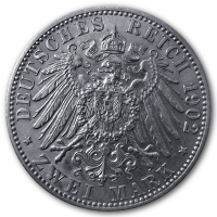 Deutsches Kaiserreich - 2 Mark Friedrich Baden 1902 - 10g Silber