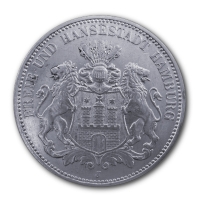 Deutsches Kaiserreich 3 Mark Hamburg 15g Silber