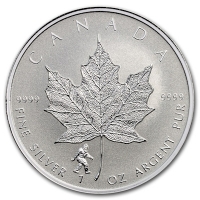 Kanada - 5 CAD Maple Leaf 2016 - 1 Oz Silber Privy Bigfoot