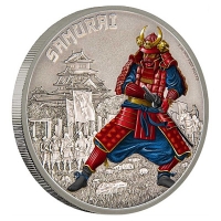 Niue - 2 NZD Warriors of History Samurai 2016 - 1 Oz Silber