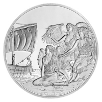 Niue - 2 NZD Griechische Mythologie Sirenen 2016 - 1 Oz Silber