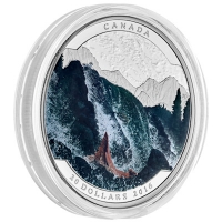 Kanada - 20 CAD Landschaftsillusion Lachs - 1 Oz Silber