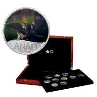 Kanada - 10 CAD 150 Jahre Kanada Eistaucher 2016 - Silbermnze BOX
