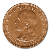 Niederlande - 10 Gulden Knigin Wilhelmina 1897 - 6,05g Gold