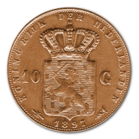 Niederlande - 10 Gulden Knigin Wilhelmina 1897 - 6,05g Gold