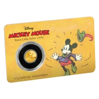Niue - 2,5 NZD Disney Mickey Mouse Schneiderlein 2016 - 0,5g Gold