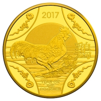 Australien - 10 AUD RAM Jahr des Hahns 2017 - 1/10 Oz Gold PP