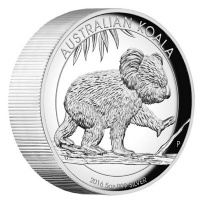 Australien - 8 AUD Koala 2016 - 5 Oz Silber HighRelief