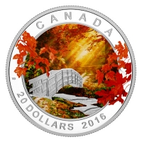 Kanada - 20 CAD Autumn Forest 2016 - 1 Oz Silber PP