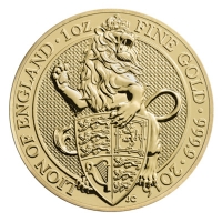 Grobritannien 100 GBP Queens Beasts Lion 2016 1 Oz Gold