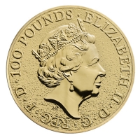 Grobritannien 100 GBP Queens Beasts Lion 2016 1 Oz Gold Rckseite
