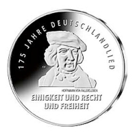 Deutschland - 20 EUR 175 Jahre Deutschlandlied 2016 - Silber Spiegelglanz