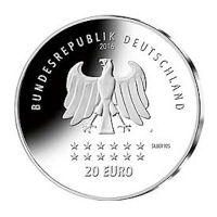 Deutschland - 20 EUR 175 Jahre Deutschlandlied 2016 - Silber Spiegelglanz