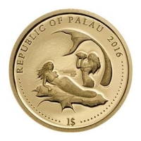 Palau - 1 USD Juwelenbarsch 2016 - Gold PP