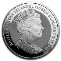 British Virgin Islands - 1 Dollar Pegasus 2017 - 1 Oz Silber
