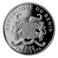 Benin - 1000 Francs Zebra 2015 - 1 Oz Silber