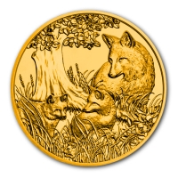 Österreich 100 EUR Wildtiere Der Fuchs 2016 1/2 Oz Gold Rückseite