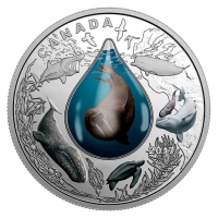 Kanada - 20 CAD Unterwasserleben Walross 2017 - 1 Oz Silber