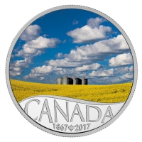 Kanada - 10 CAD 150 Jahre Kanada Rapsfeld 2017 - Silbermnze