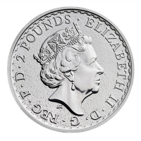 Großbritannien - 2 GBP Britannia 2017 - 1 Oz Silber