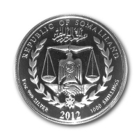 Somaliland - Lunar Jahr des Drachen 2012 - 1 Oz Silber PP CoA