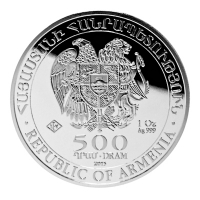 Armenien Arche Noah (Diverse) 1 Oz Silber Rückseite