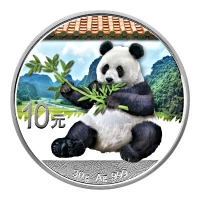 China - 10 Yuan Panda 2017 - 30g Silber Color
