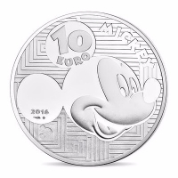 Frankreich - 10 EUR Jugendliche Mickey Mouse 2016 - Silber PP