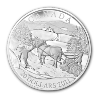Kanada - 20 CAD Winterlandschaft 2011 - Silber PP