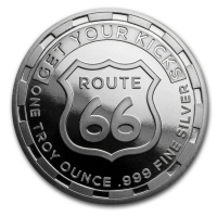 USA - Get Your Kicks on Route 66 - 1 Oz Silber
