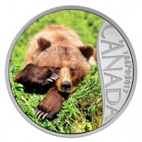 Kanada - 10 CAD 150 Jahre Kanada Grizzly 2017 - Silbermnze