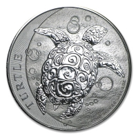 Niue - 5 NZD Turtle 2015 - 2 Oz Silber