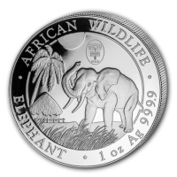 Somalia - African Wildlife Elefant 2017 WMF Berlin - 1 Oz Silber