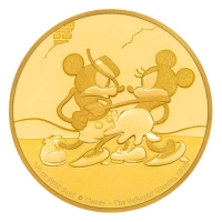 Niue - 25 NZD Disney Mickey Mouse Gallopin Gaucho 2017 - 1/4 Oz Gold
