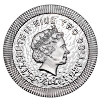 Niue - 2 NZD Eule von Athen 2017 - 1 Oz Silber