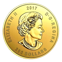 Kanada - 200 CAD Ruf der Wildniss Rothirsch 2017 - 1 Oz Gold