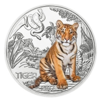 sterreich - 3 EUR Tier Taler Tiger 2017 - Mnze