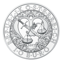 sterreich - 10 Euro Schutzengel Michael - Silber HGH