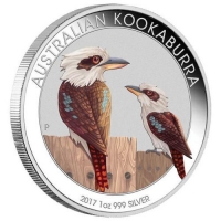 Australien - 1 AUD WMF Kookaburra 2017 - 1 Oz Silber Color