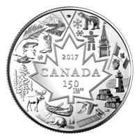 Kanada - 3 CAD Herz von Kanada 2017 - 1/4 Oz Silber