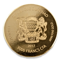 Tschad - 3000 Francs King Tut 2017 - 1 Oz Gold