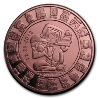 USA - Kalender der Maya - 1 Oz Kupfer