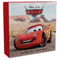 Niue - 2 NZD Disney Pixar Cars Lightning 2017 - 1 Oz Silber
